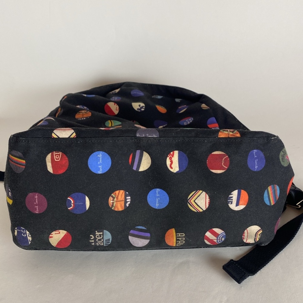 Paul Smith Black Multicolor Patterned Backpack - image 4